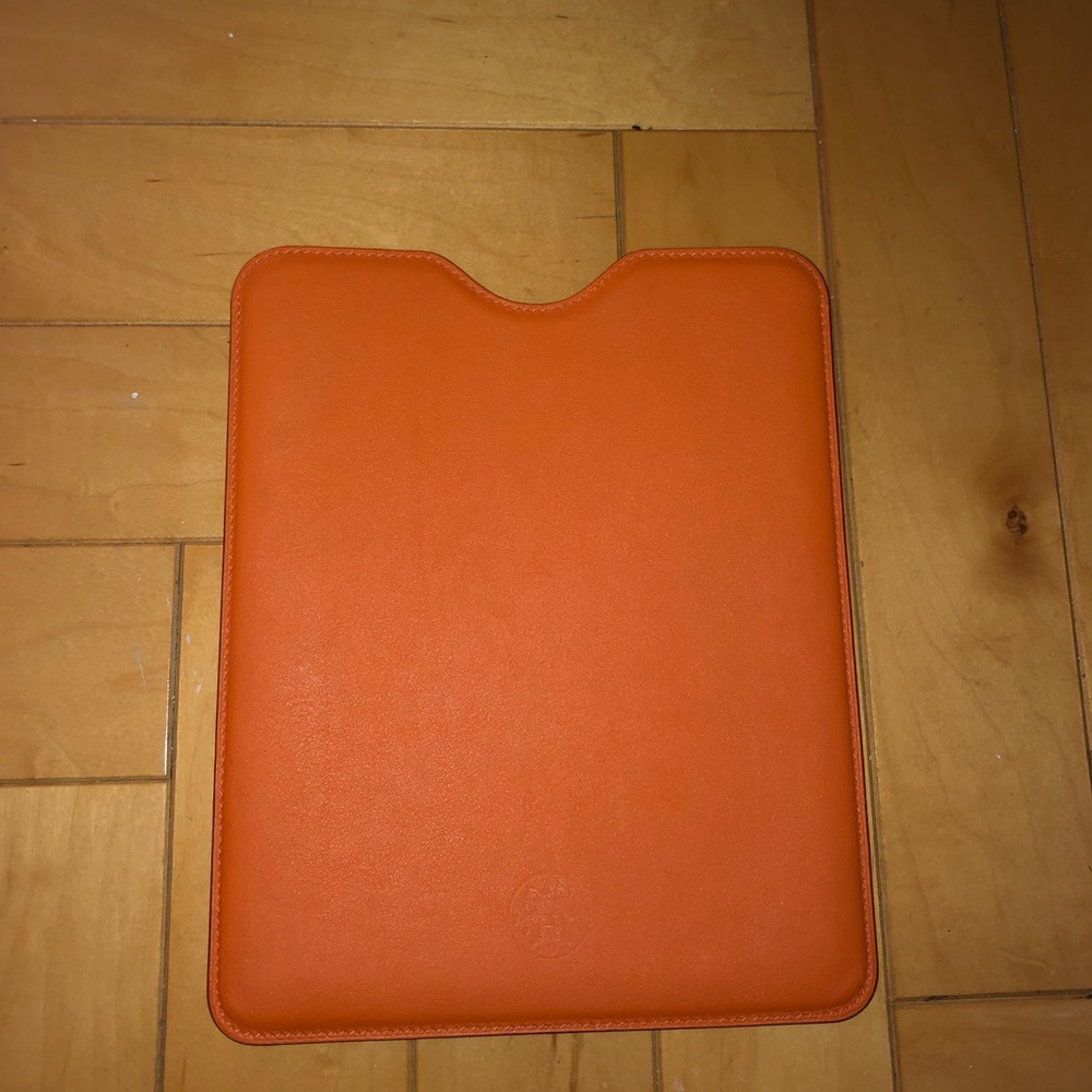 Authentic Hermès Orange Leather I-Pad Case
